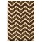 Art Silk Chevron Rug Beige 5 X 76" Vintage Style Distressed Microfiber Polyester